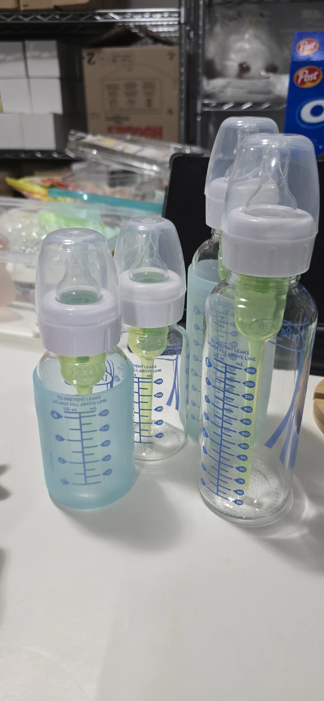 [New]Dr. Brown's Baby Bottles - 4 Bottles (Glass)