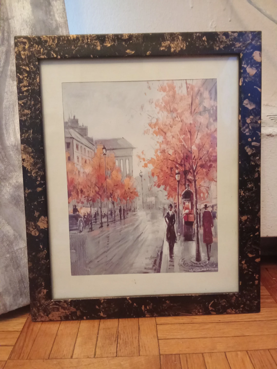 Framed Autumn Cityscape Wall Art