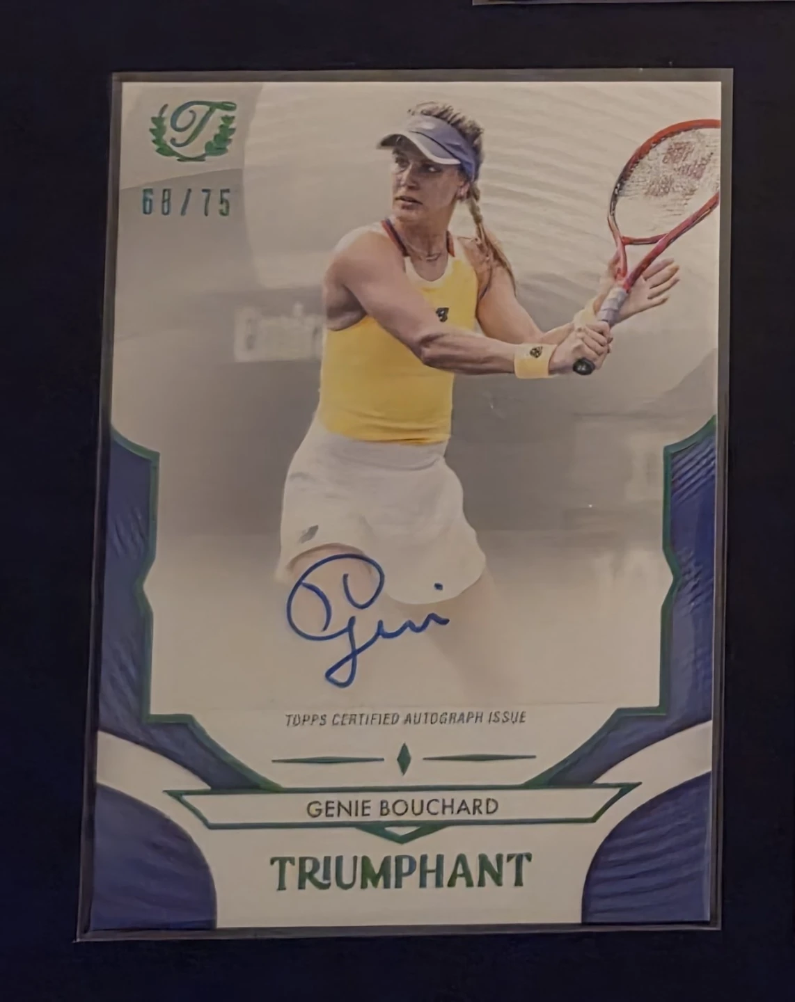 Genie Bouchard Tennis Card