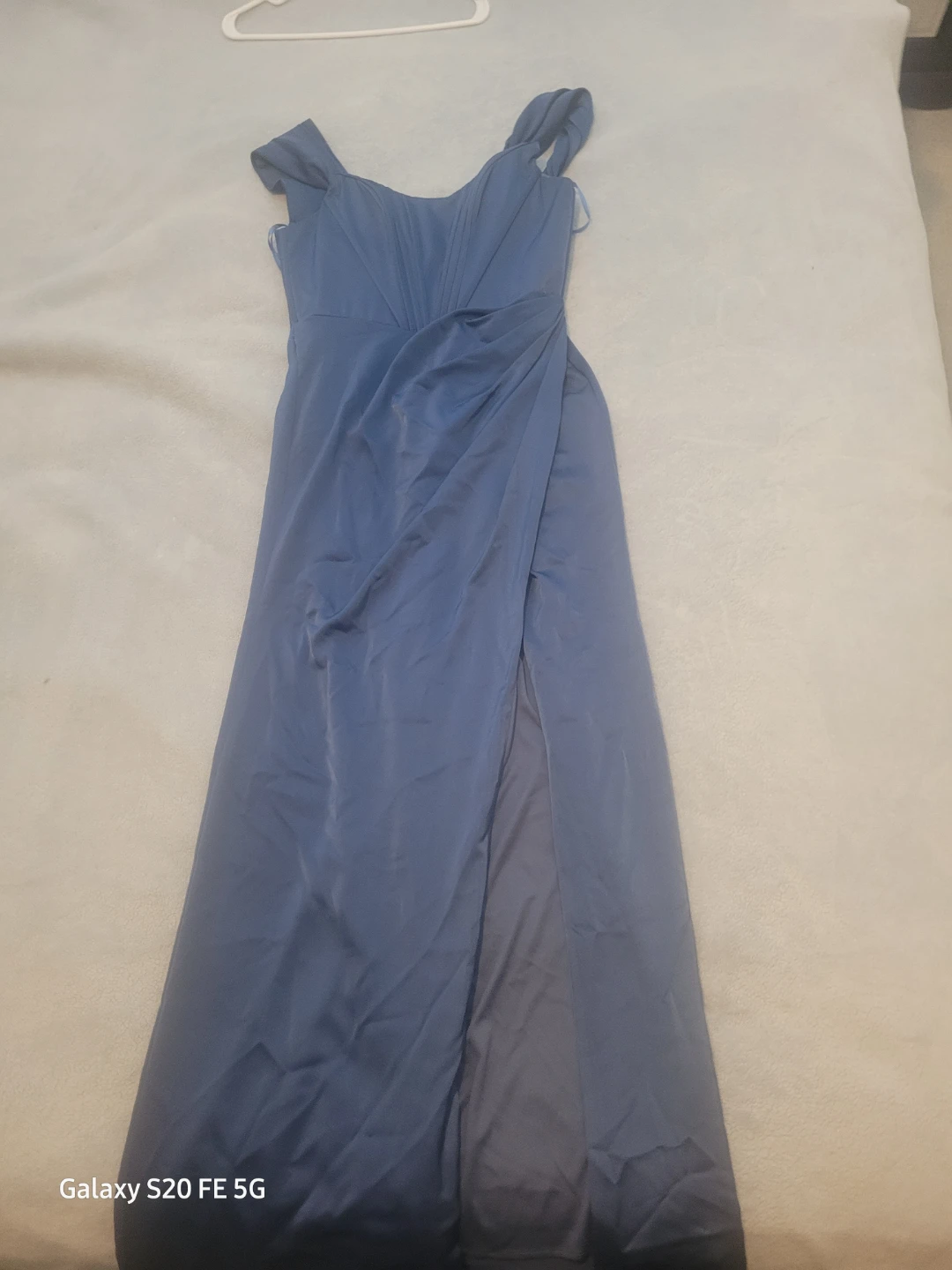 Blue slit Dress
