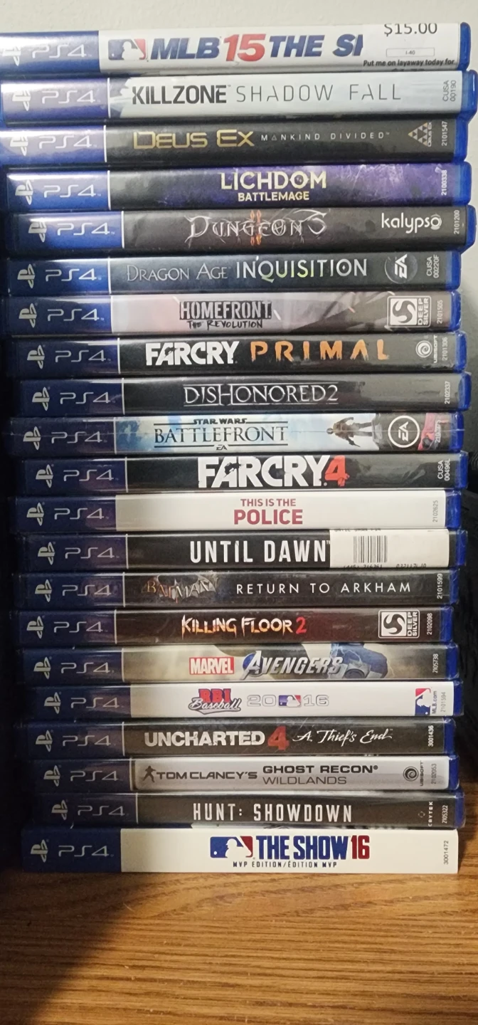 Selection of 20 PS4 Games