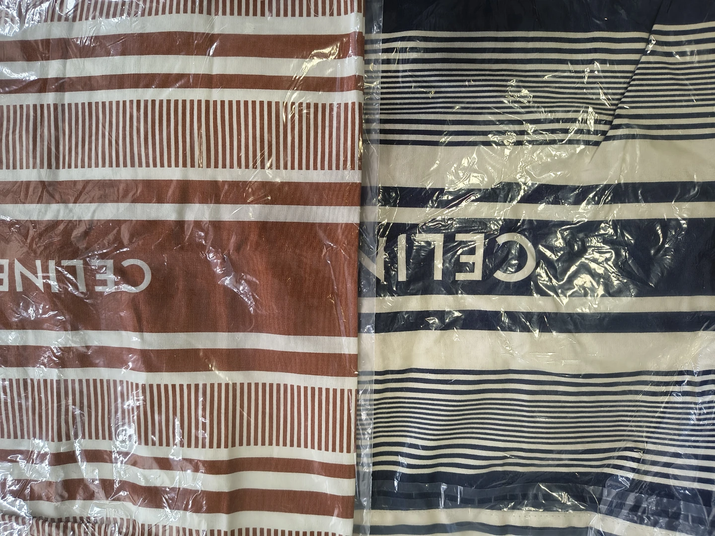 Set of 2 Celine Striped Tote Bags (GWP) - photo 2