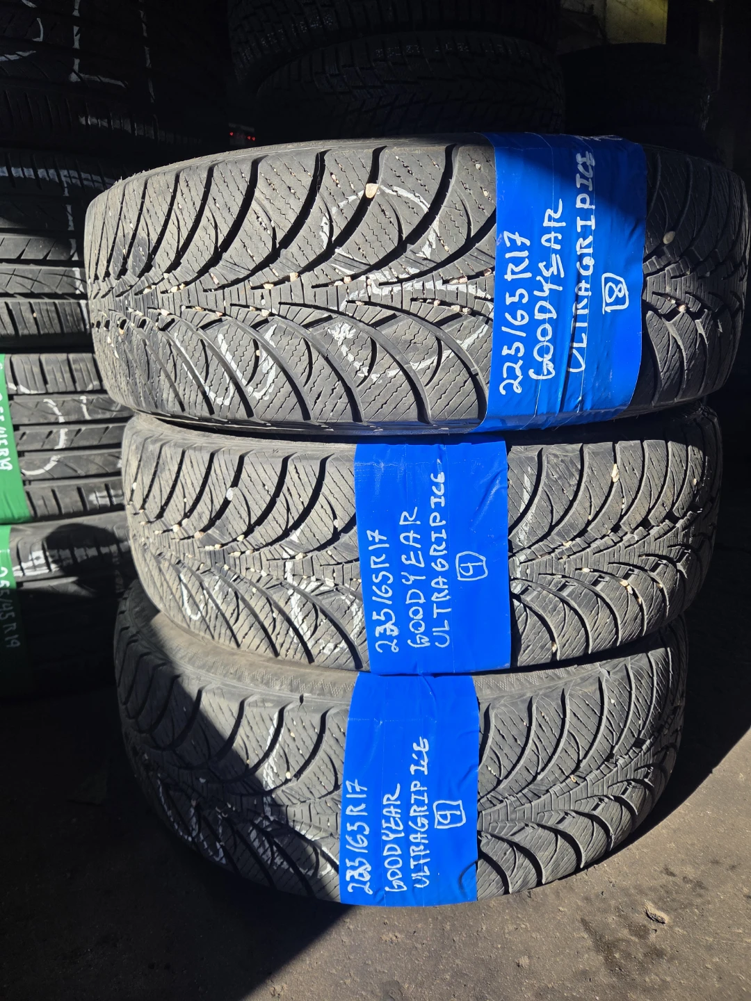 Set of 3 Goodyear UltraGrip Ice Tires 235/65R17