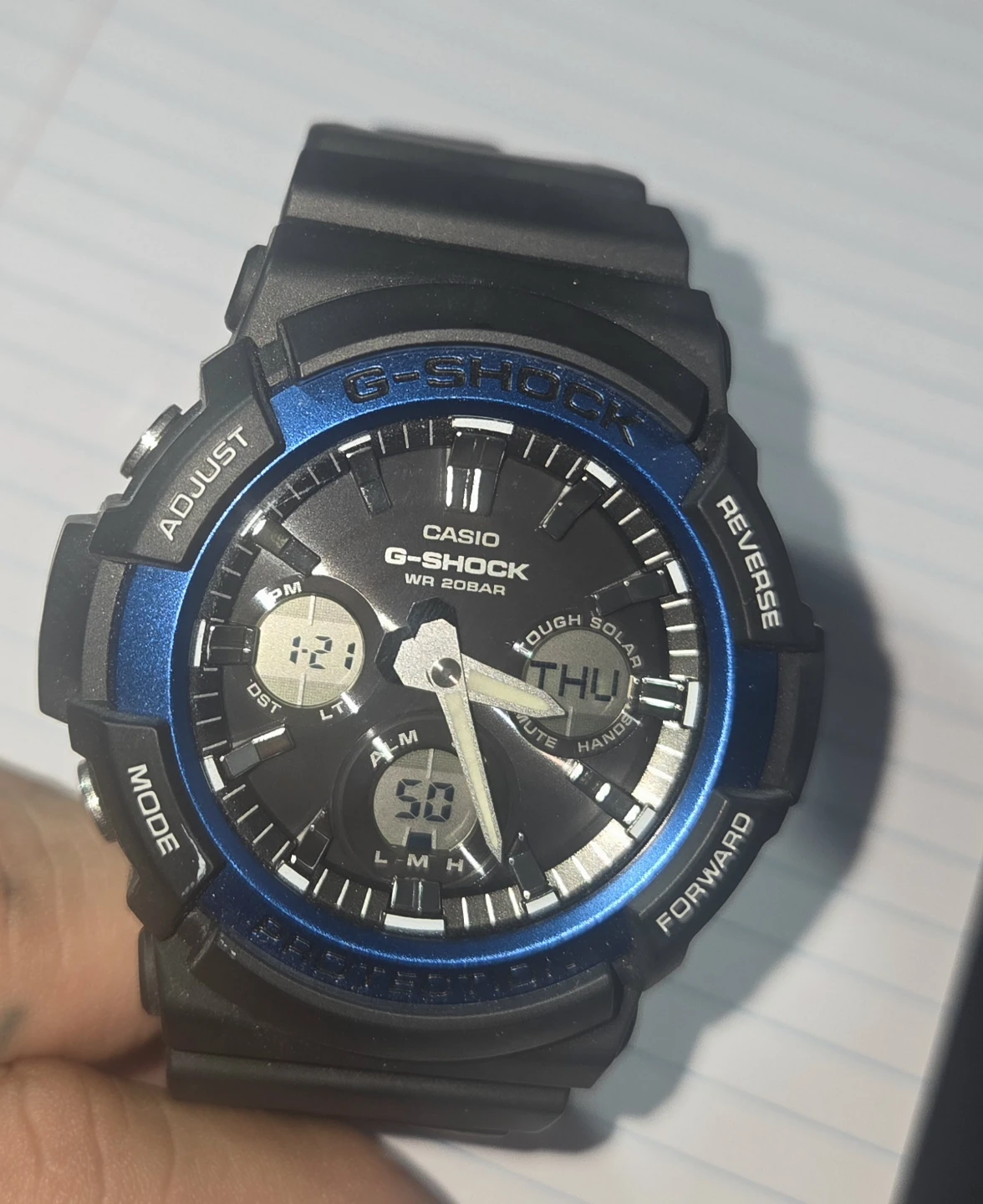 Casio G-Shock GAS100B-1A2  Solar Watch