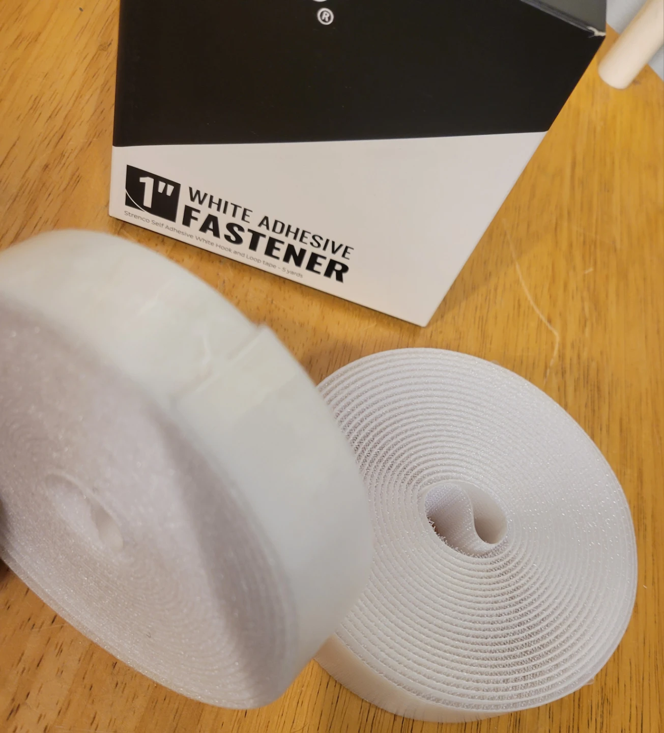 LOT 10 BOXES / Strenco 1" White Hook & Loop Velcro Tape - photo 3