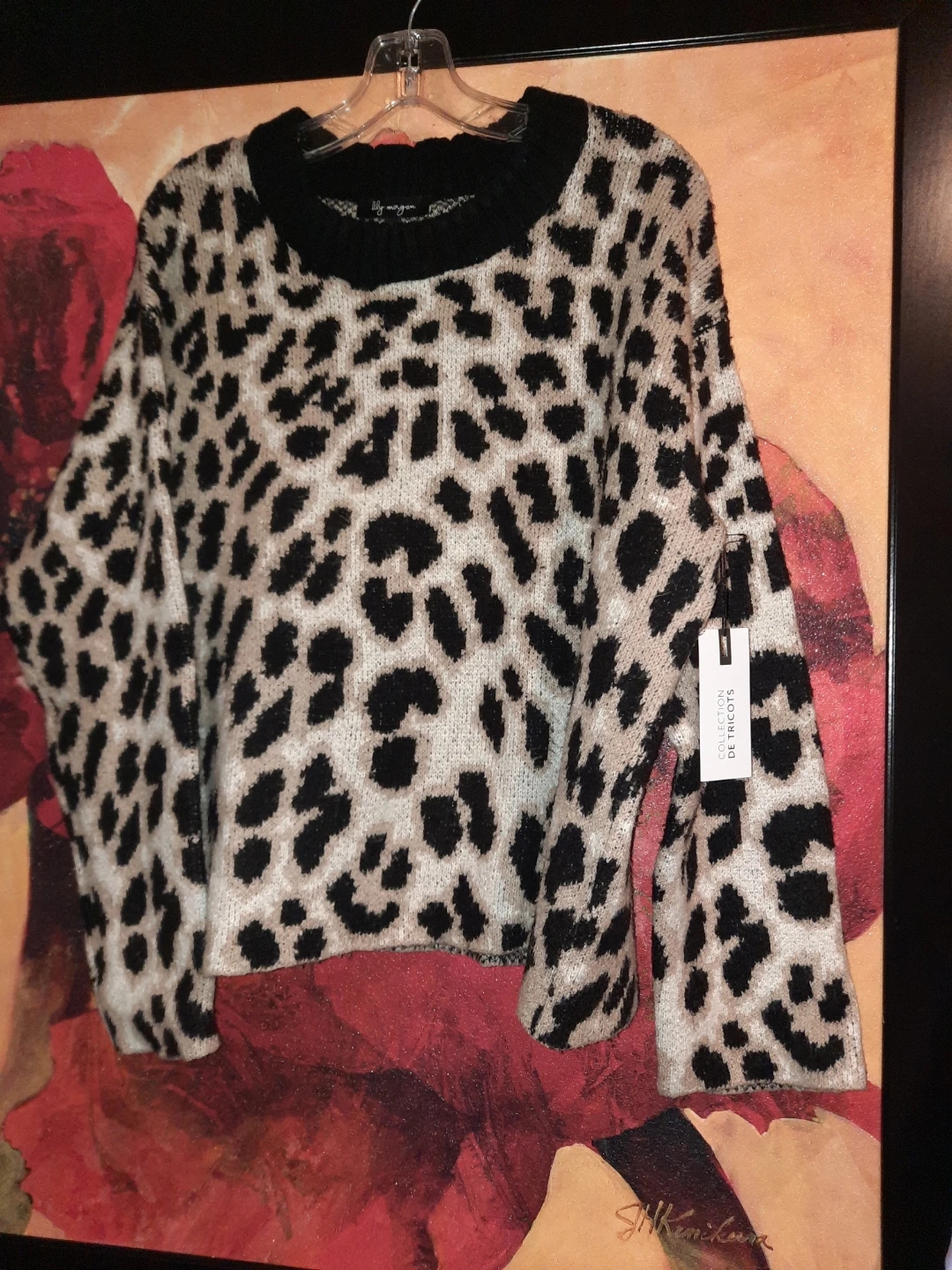 Lily Morgan Leopard Print Knit Sweater - photo 2