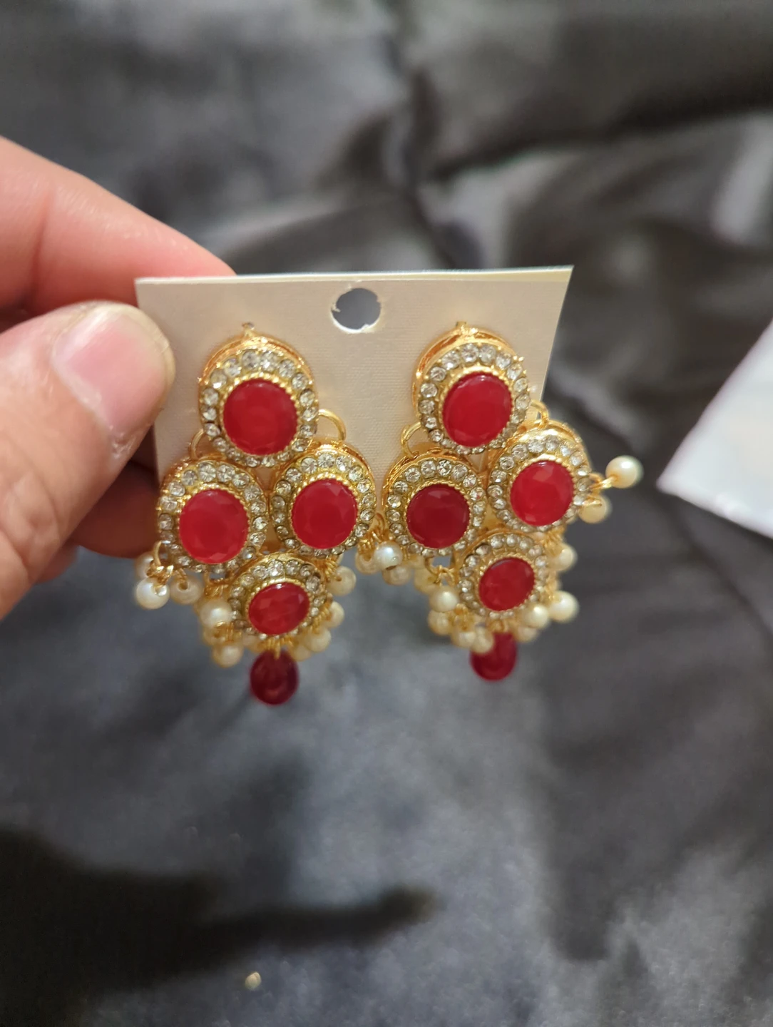 Red Stone Jewellery Set - photo 3