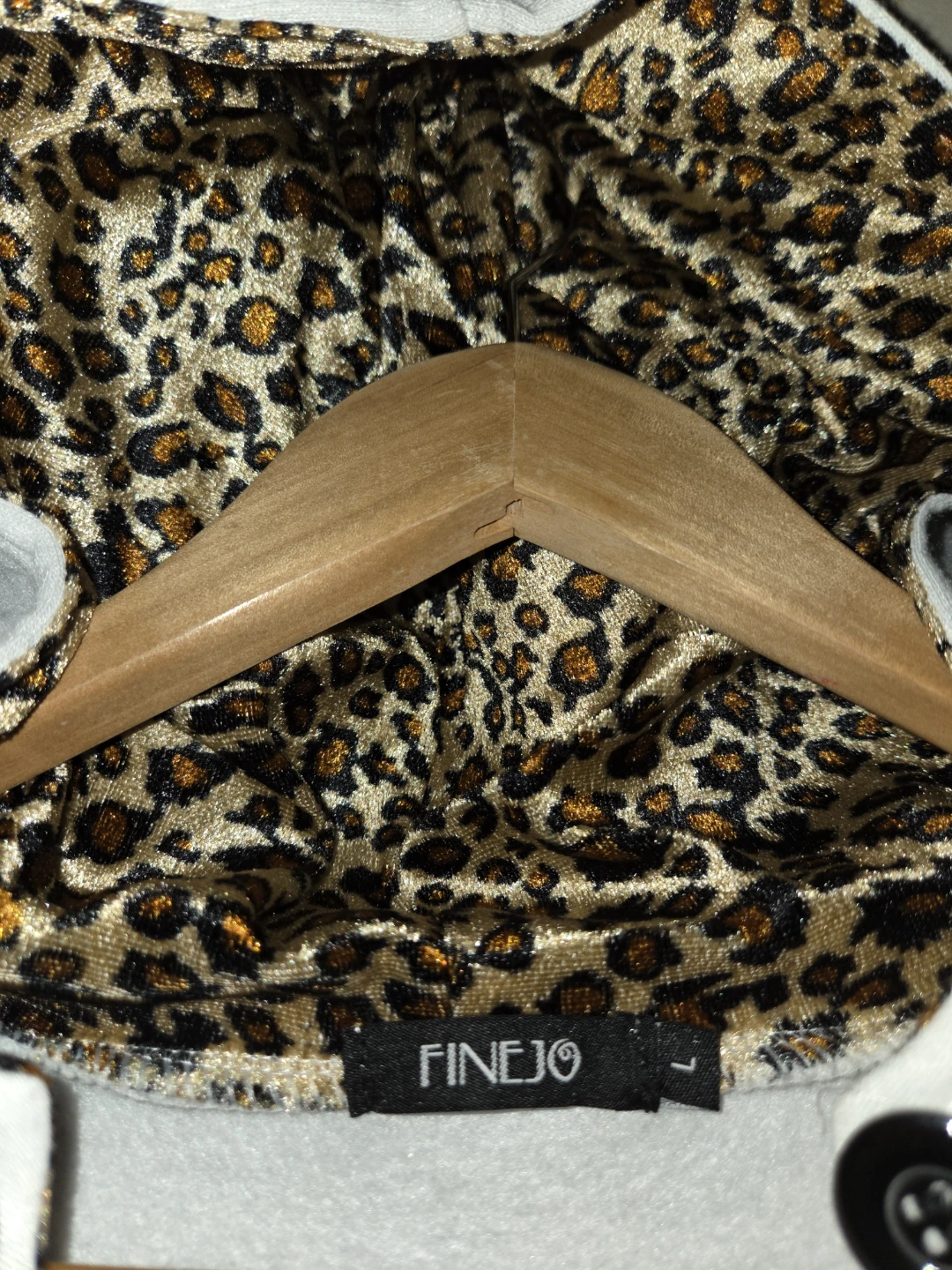 Finejo Leopard-Lined Hoodie in a Ladies L - photo 3