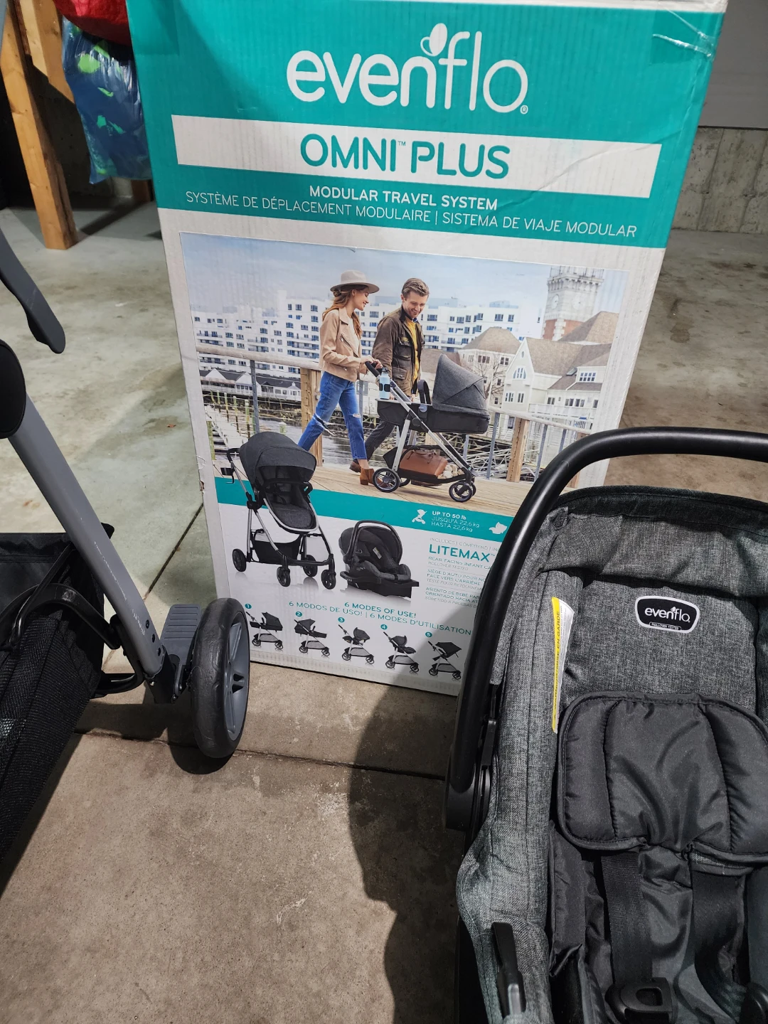 Car seat and stroller Evenflo Omni Plus Modular Travel System - photo 4