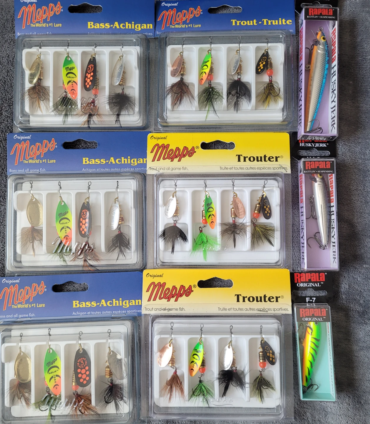 Mepps and Rapala Fishing Lure Collection