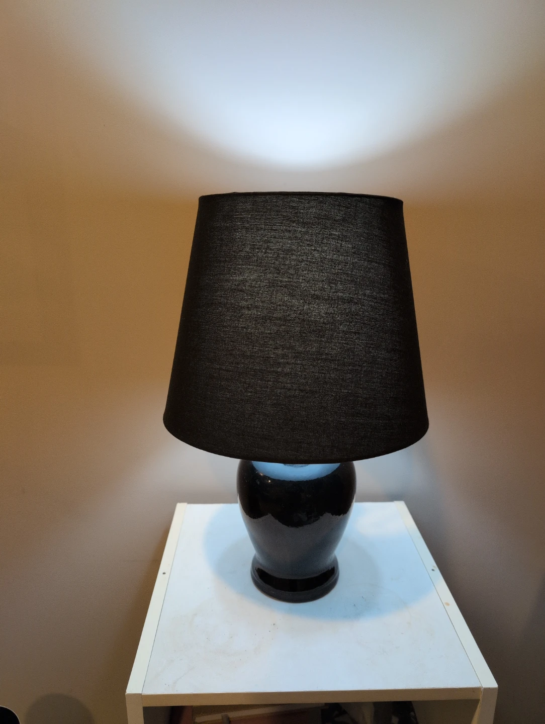 Black table lamp