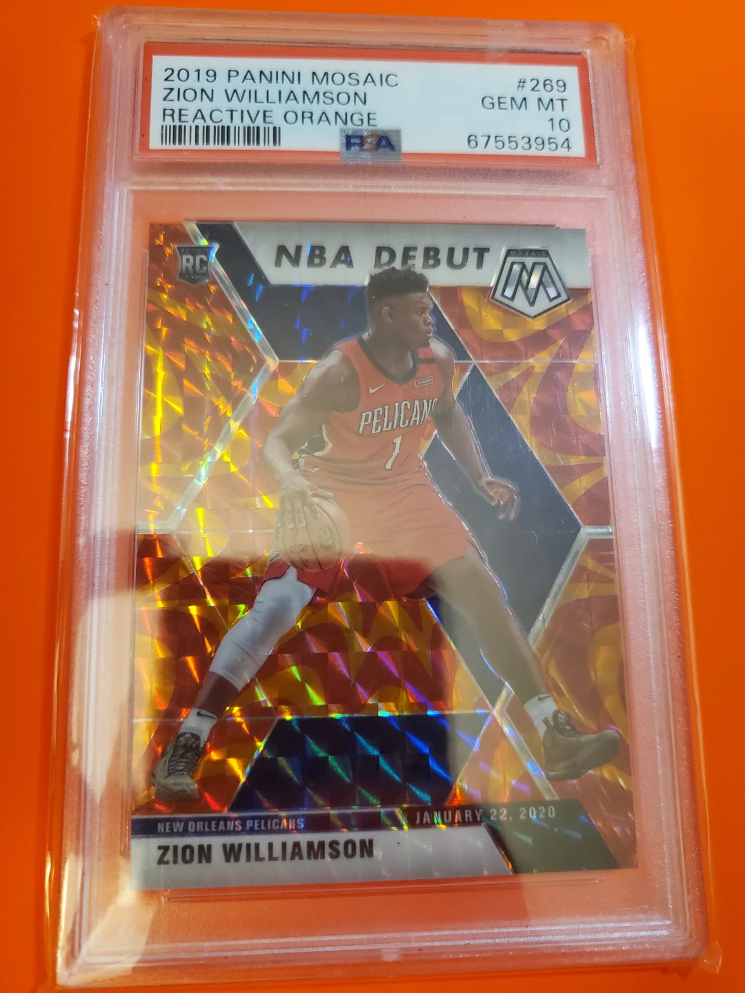 PSA 10 Zion Williamson rookie gem mint - photo 4