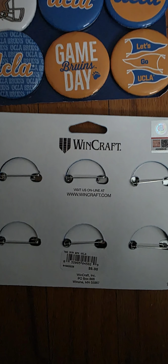 WinCraft UCLA Bruins 6 in a pack  Button Set lot of 5 packs - photo 2