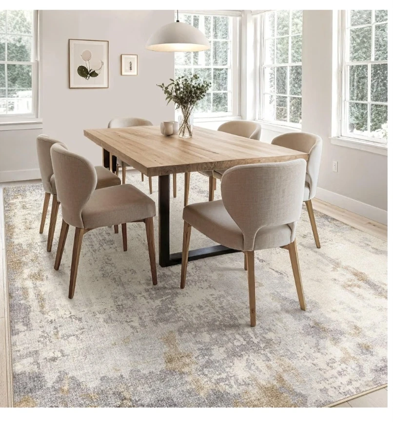 Uermei 6x9 Neutral Abstract Area Rug - photo 2