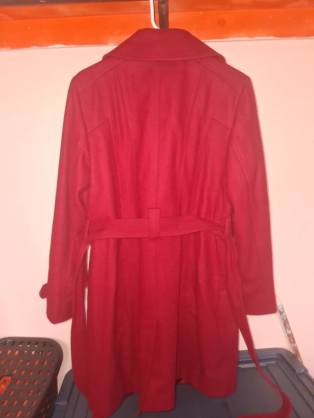 Michael Kors Red Wool Trench Coat - photo 3