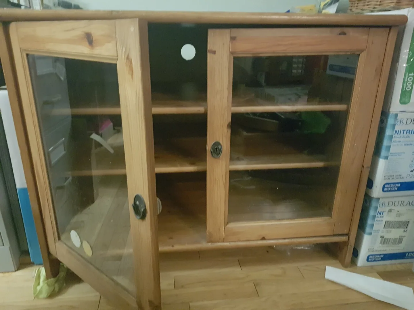 Solid Pine Media Console Cabinet - photo 3