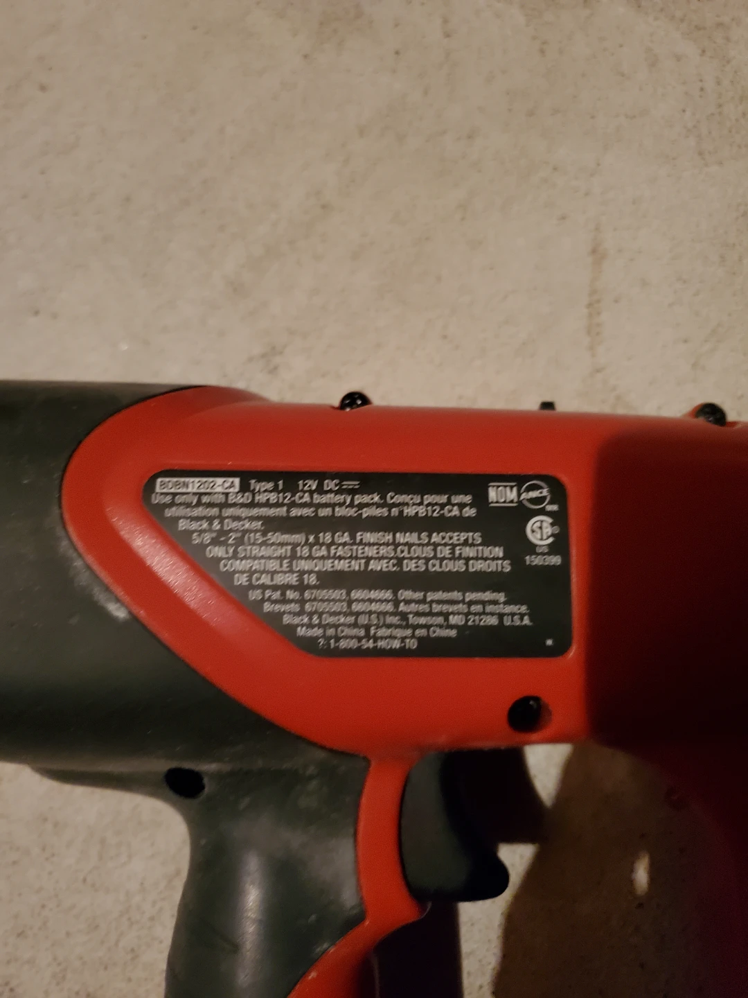 Black & Decker 12V Cordless Finish Nailer - photo 3