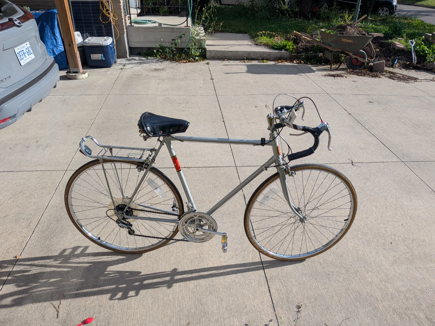 Vintage Road Bike Silver