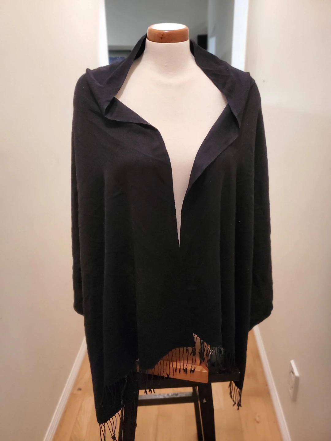 Black Pashmina Scarf Wrap - photo 3