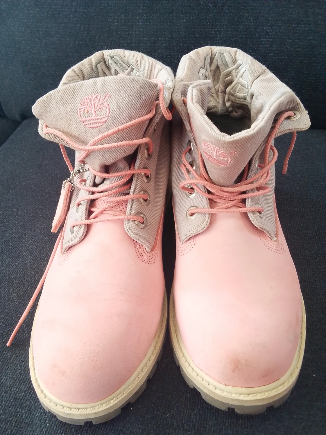 Timberland Pink Roll-Top Boots - photo 2