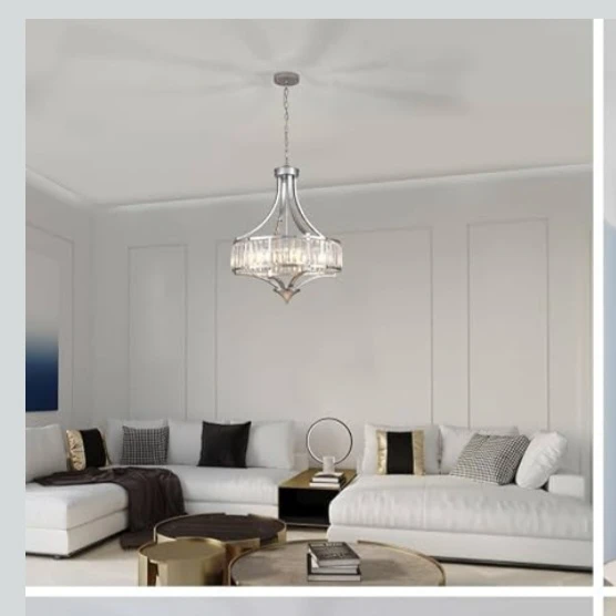 3WWWUEE Modern Chrome Crystal Chandelier - photo 5