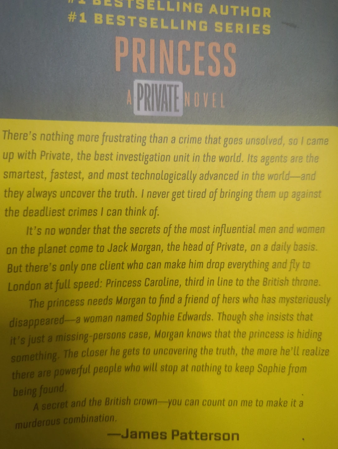 Princess: A Private Novel by James Patterson - photo 2