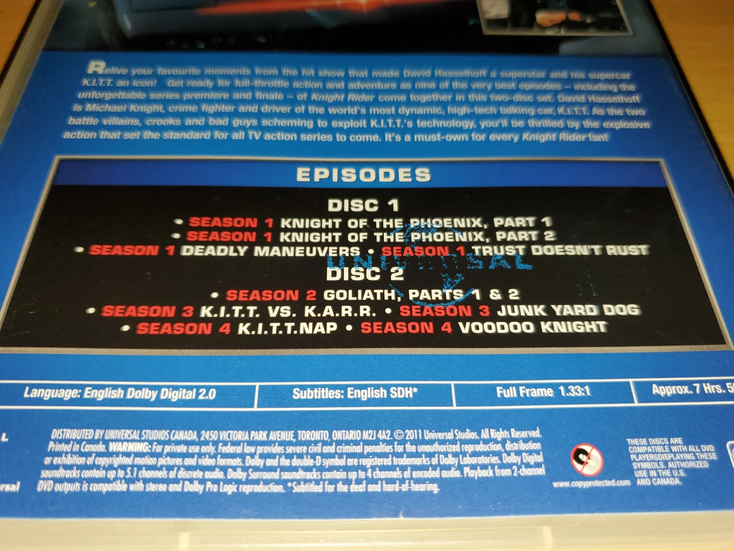 (2-Disc) The Best of the 80s: Knight Rider DVD - photo 2