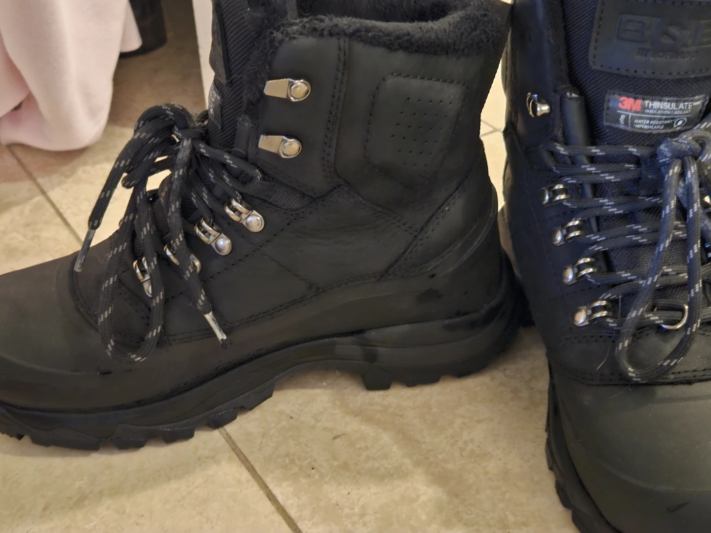 B&B by SoftMoc Carter Winter Boots Black Size 7