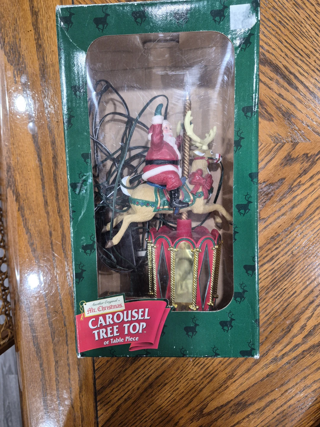 Vintage 1997 Mr. Christmas  Carousel Tree Topper / Tabletop