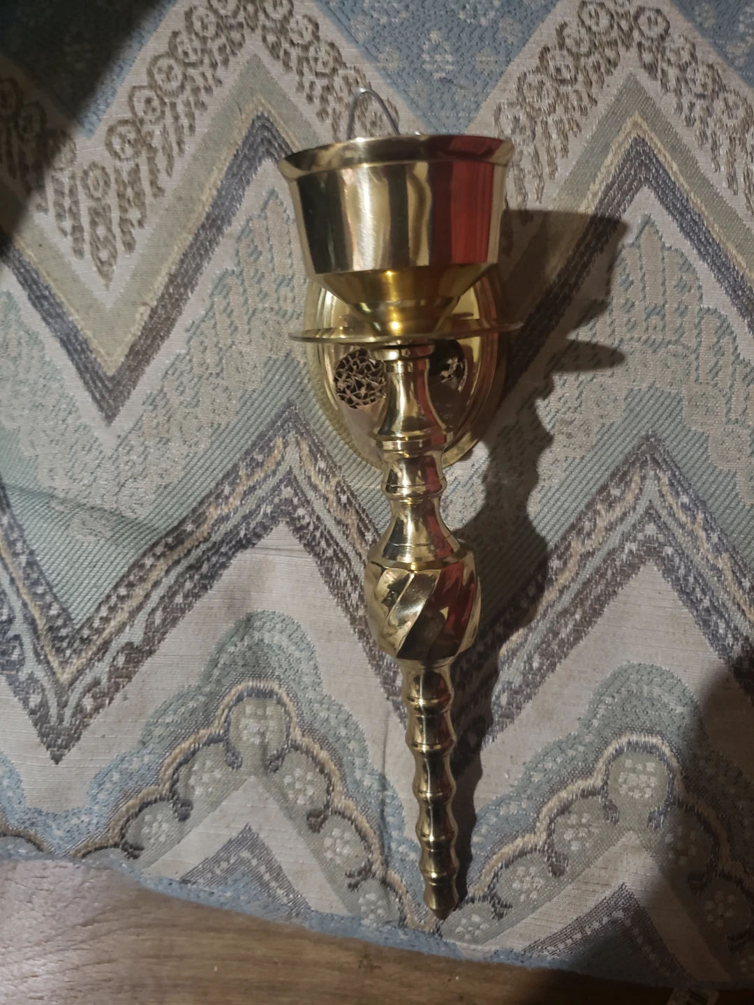 Vintage Brass Wall Sconce Candle Holder. Set of 2 - photo 2