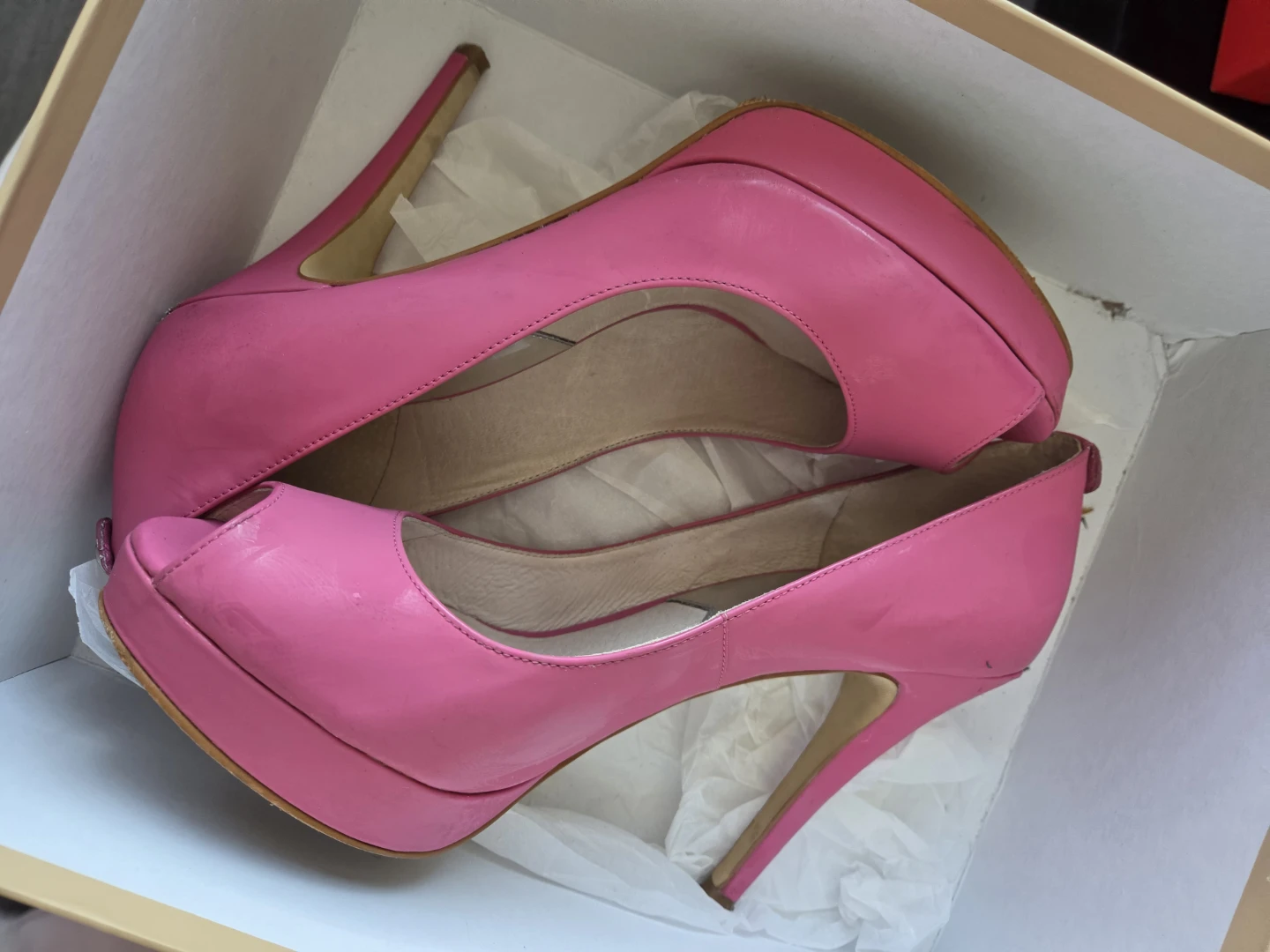 Michael Kors Pink Peep-Toe Heels