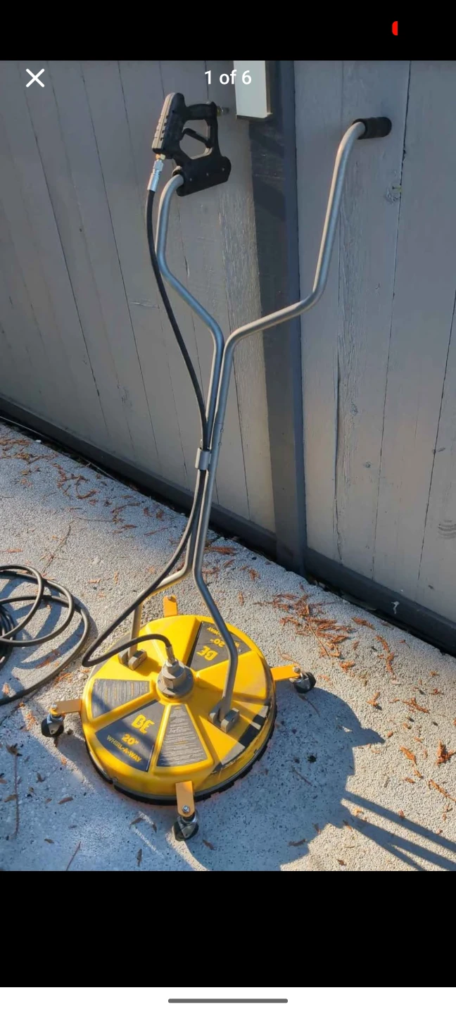 BE Pressure Washer  20" Whirl-A-Way surface cleaner