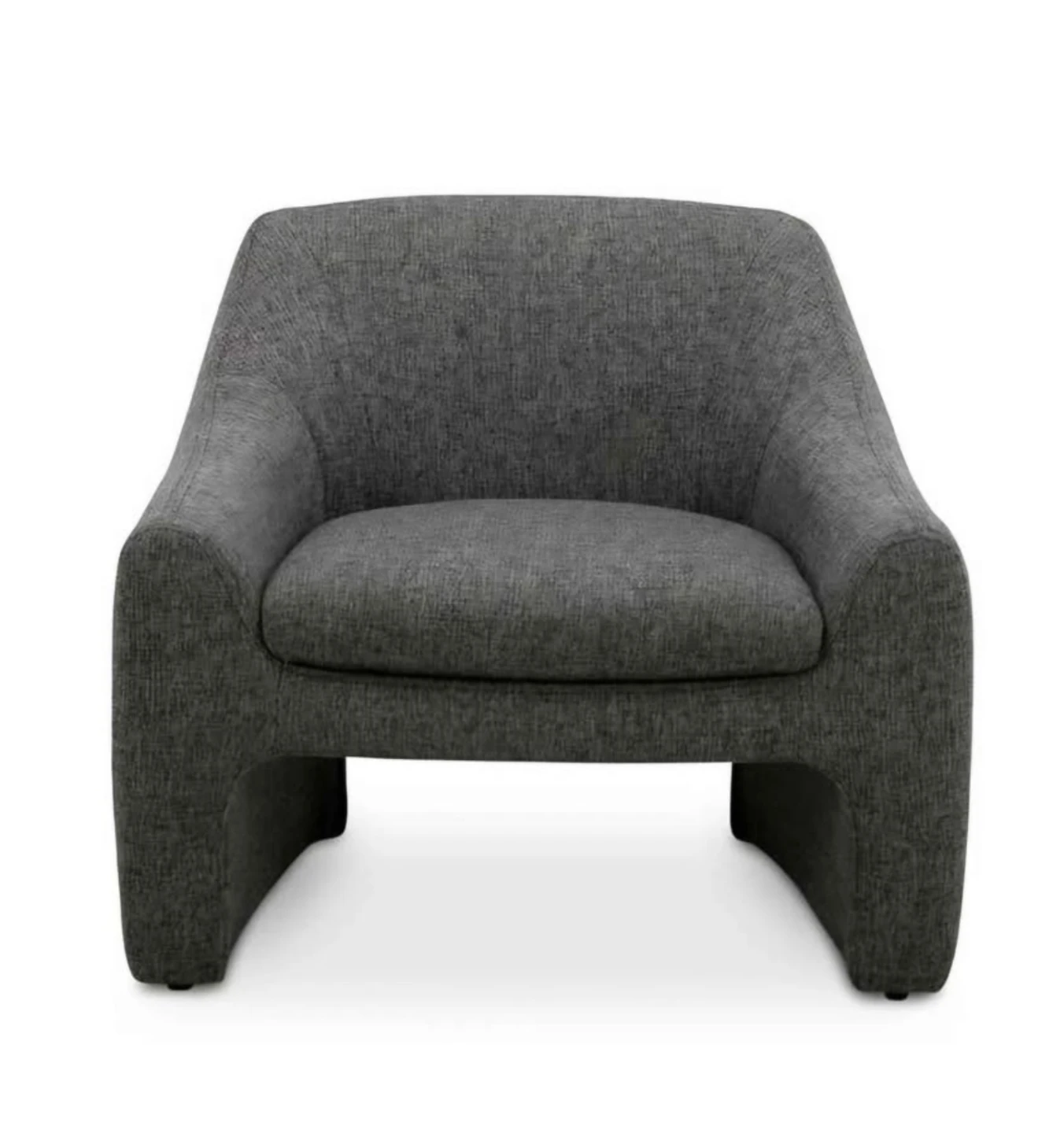 Modern Grey Fabric Armchair
