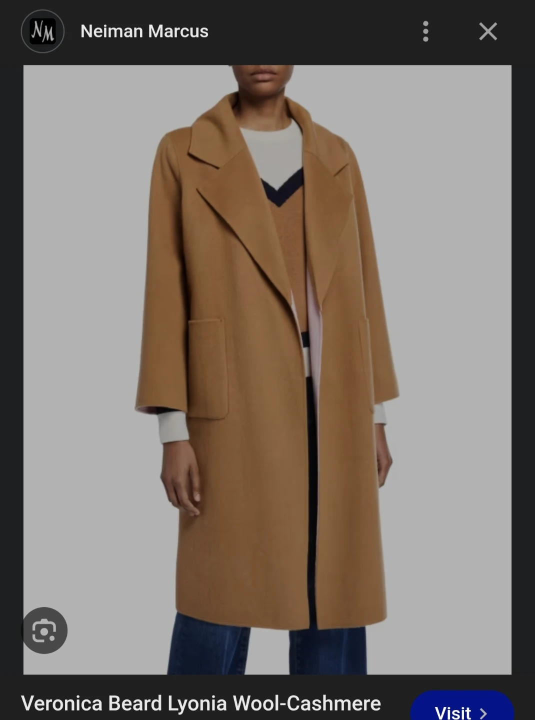 Veronica Beard Lyonia Reversible Wool-Cashmere Coat