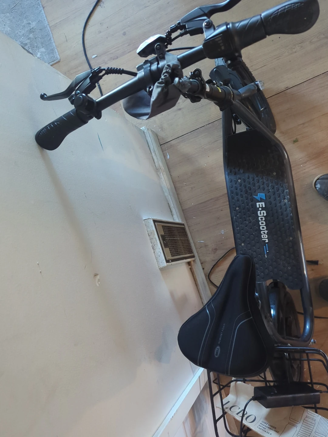 Electric Scooter with Seat and Rear Basket - photo 2