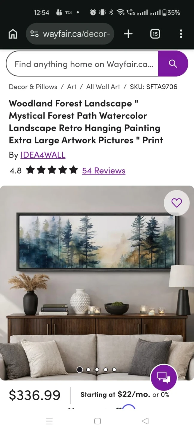 Wayfair New Wall Art for living room - photo 4