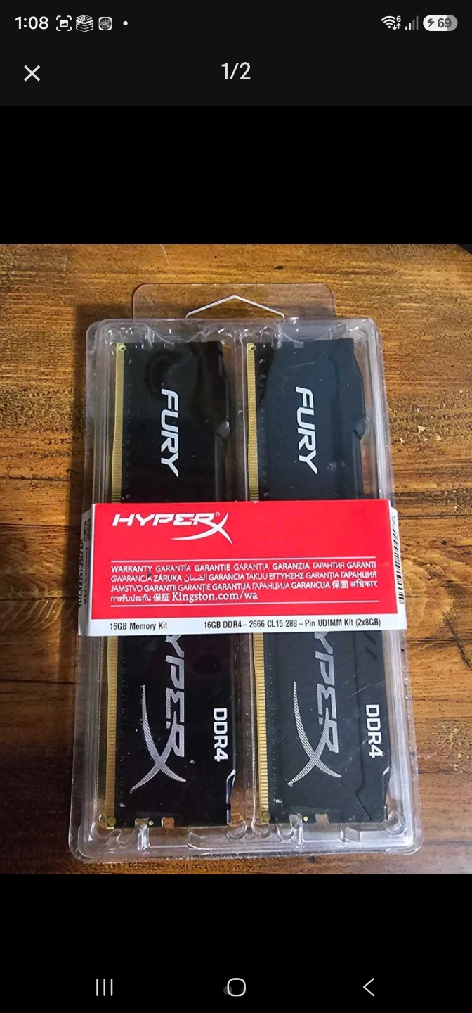 HyperX FURY 16GB DDR4-2666 Memory Kit