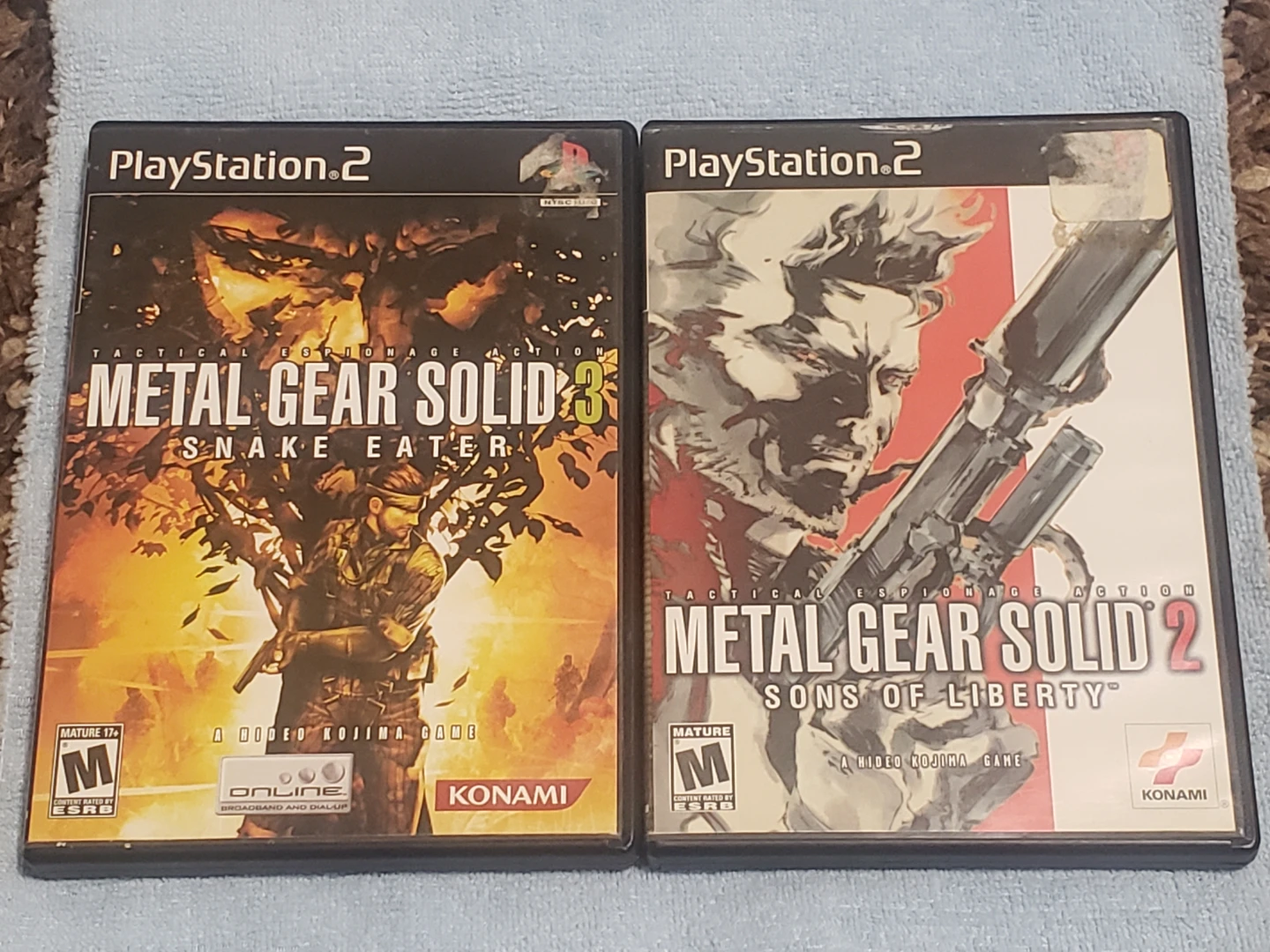 Ps2 Metal Fear Solid 2 & MSG 3 bundle both complete black labels