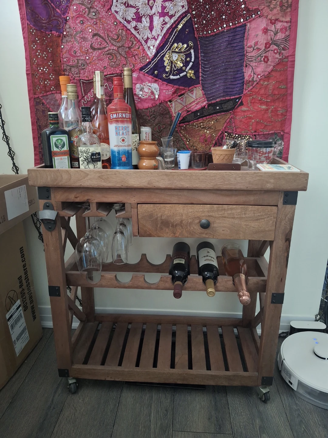 Bar cart like new $100