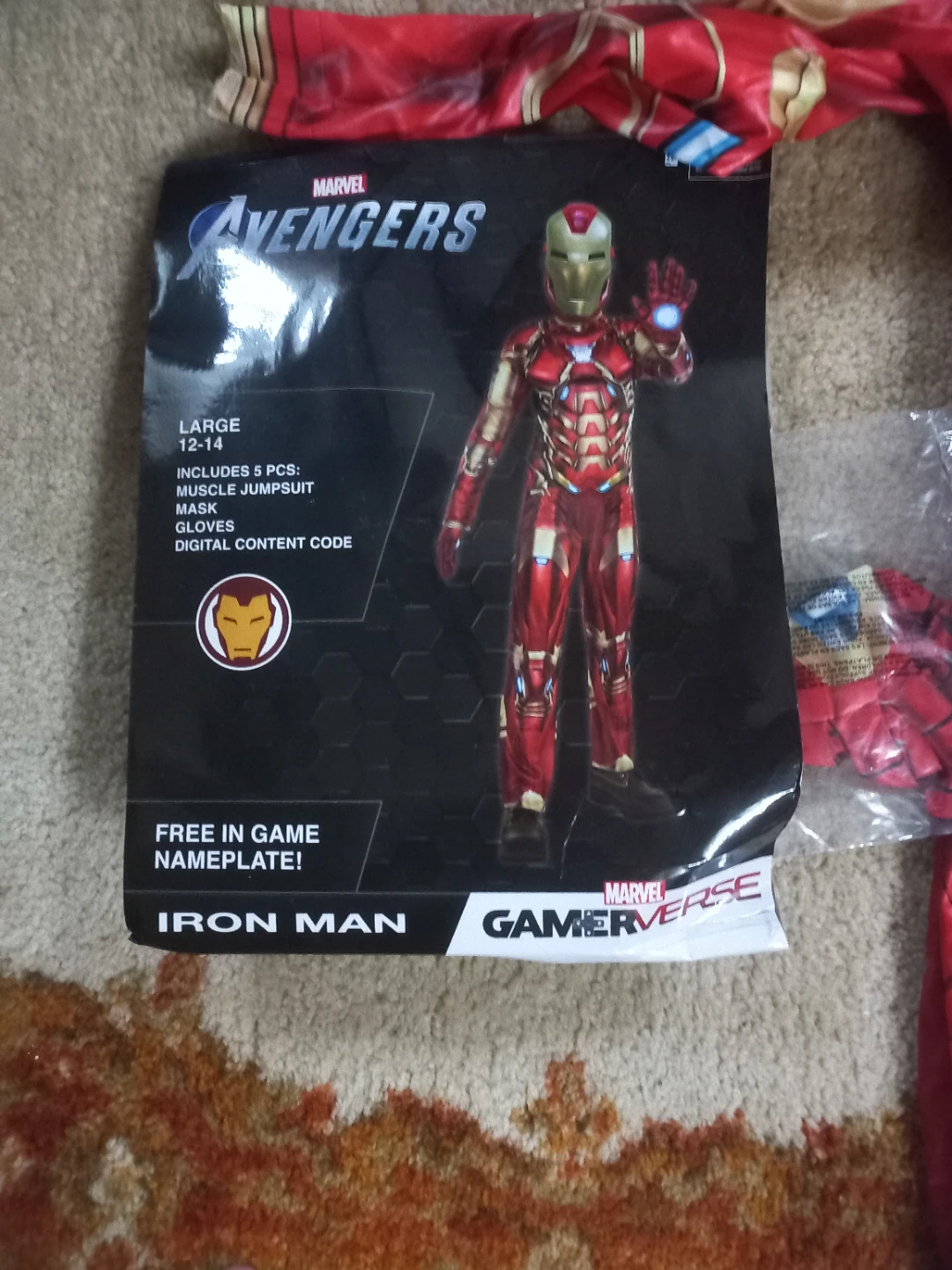 HALLOWEEN Marvel Avengers Iron Man Gamerverse Costume Size Large - photo 2