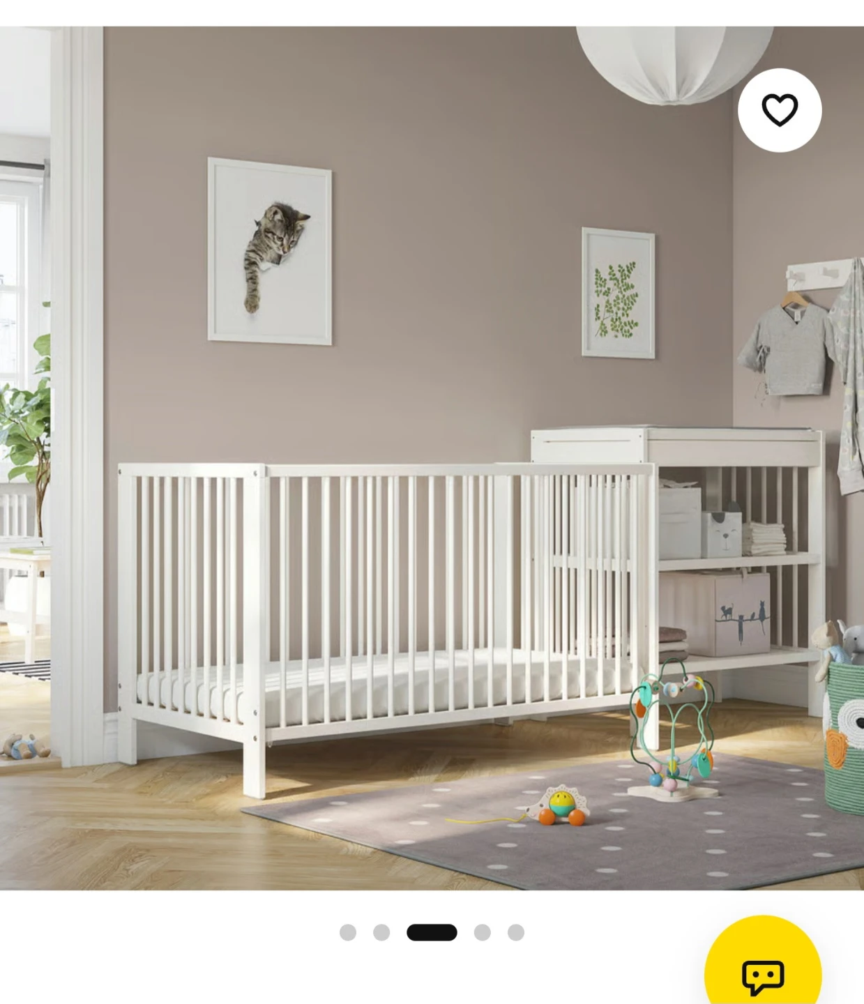IKEA Gulliver Crib, White - photo 3