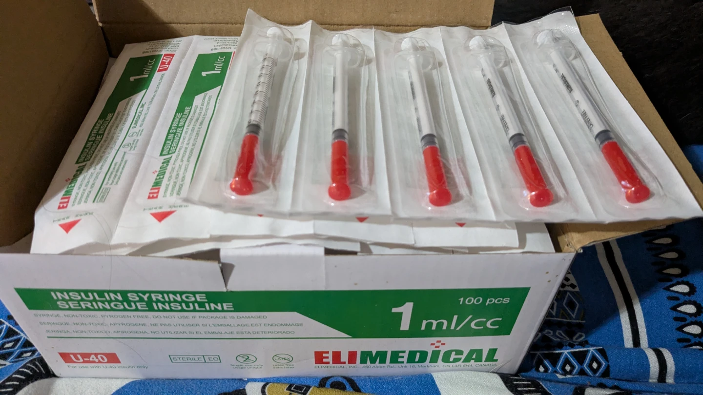 EliMedical U-40 Insulin Syringes 1ml 100 Pack - photo 2