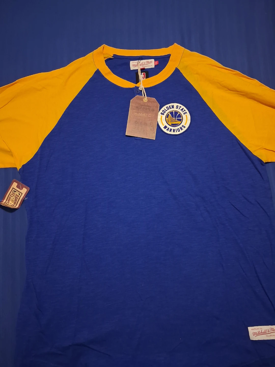 Mitchell & Ness Golden State Warriors Henley, 2XL