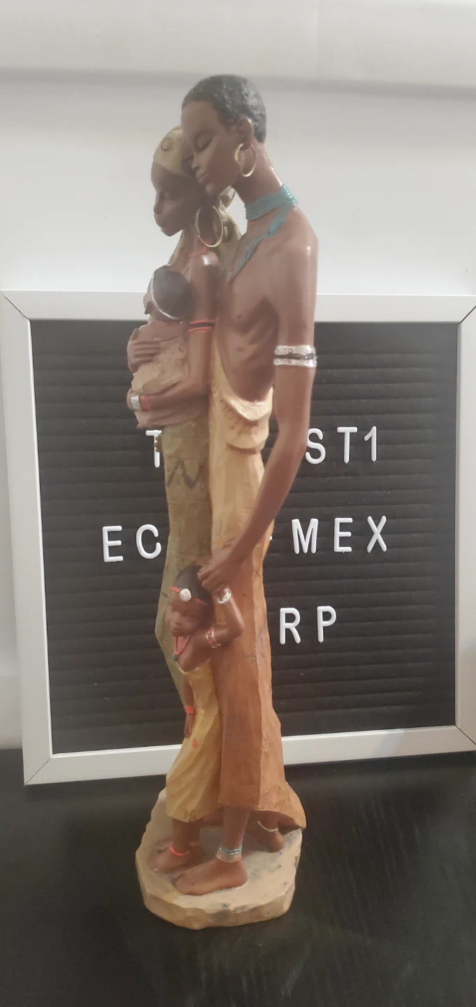 African Family Decorative Figurine - photo 2