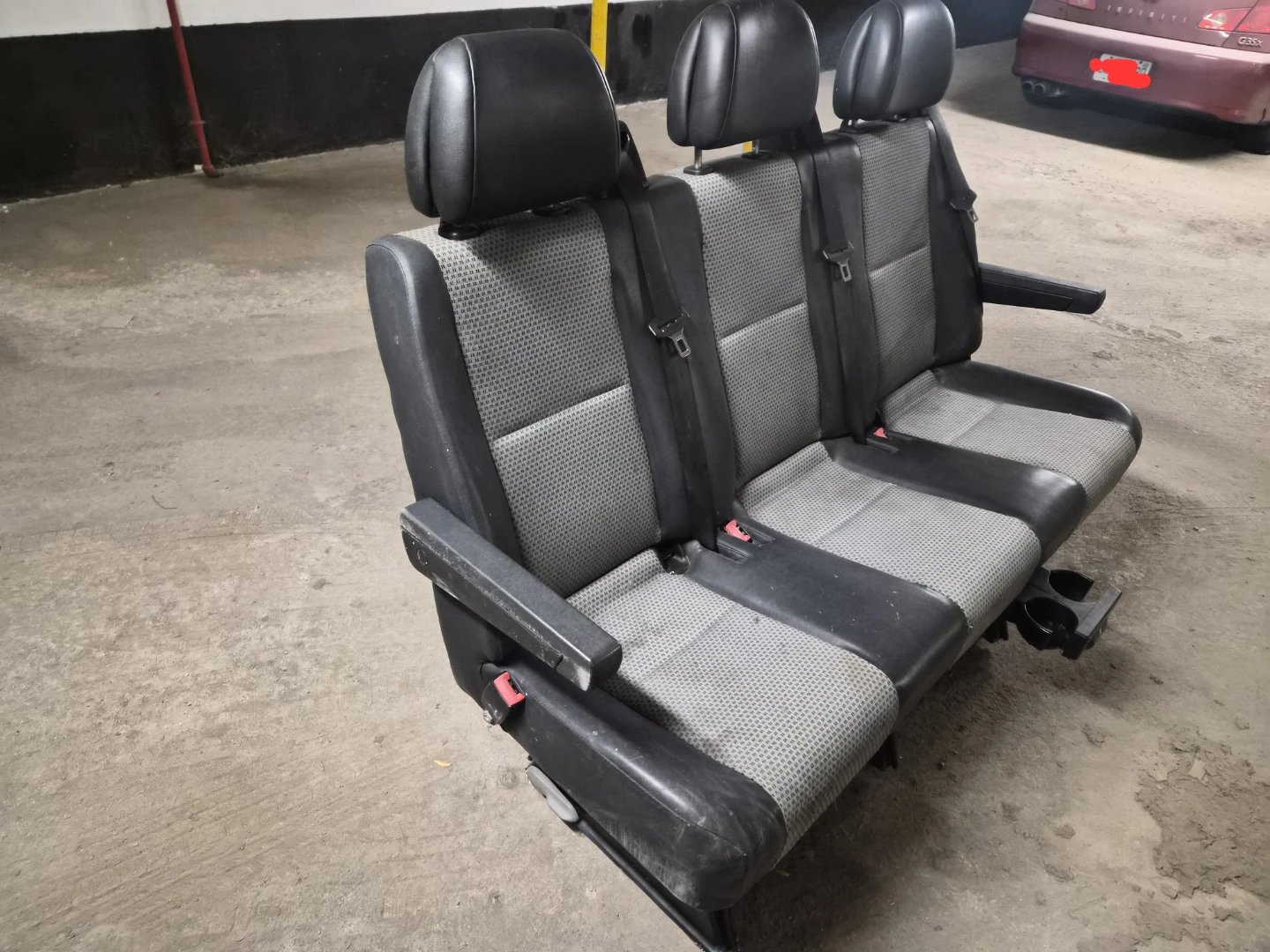Mercedes Sprinter rear seat with cup holder - photo 2