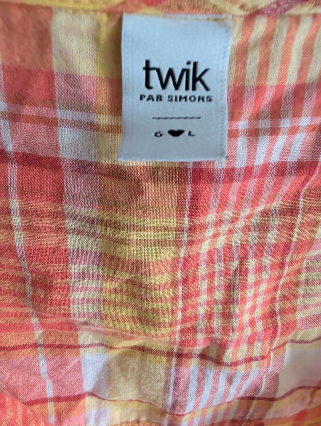 Twik Par Simons Plaid Peplum Top - photo 2