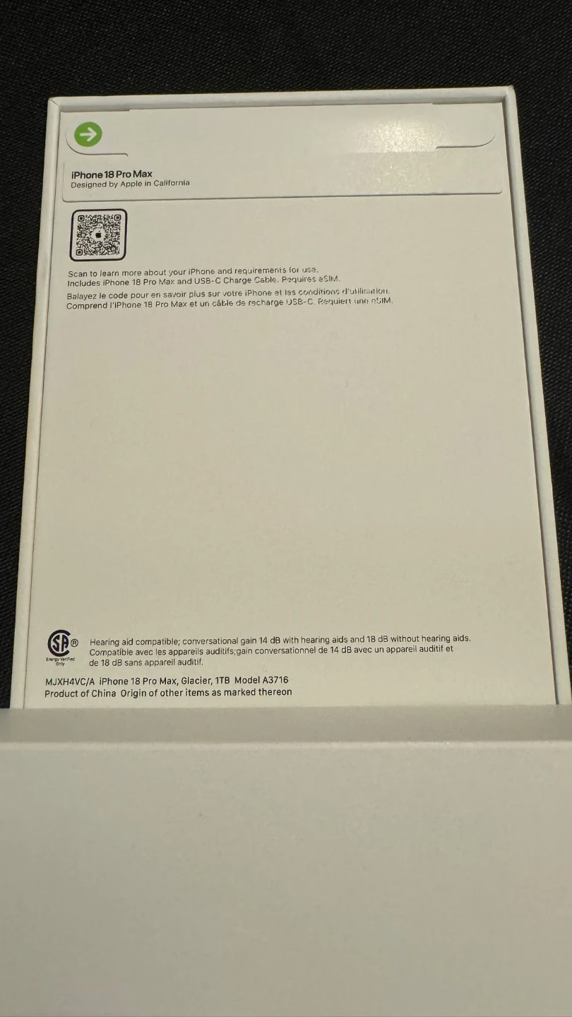 BNIB iPhone 18 Pro Max 1TB - Glacier - photo 2