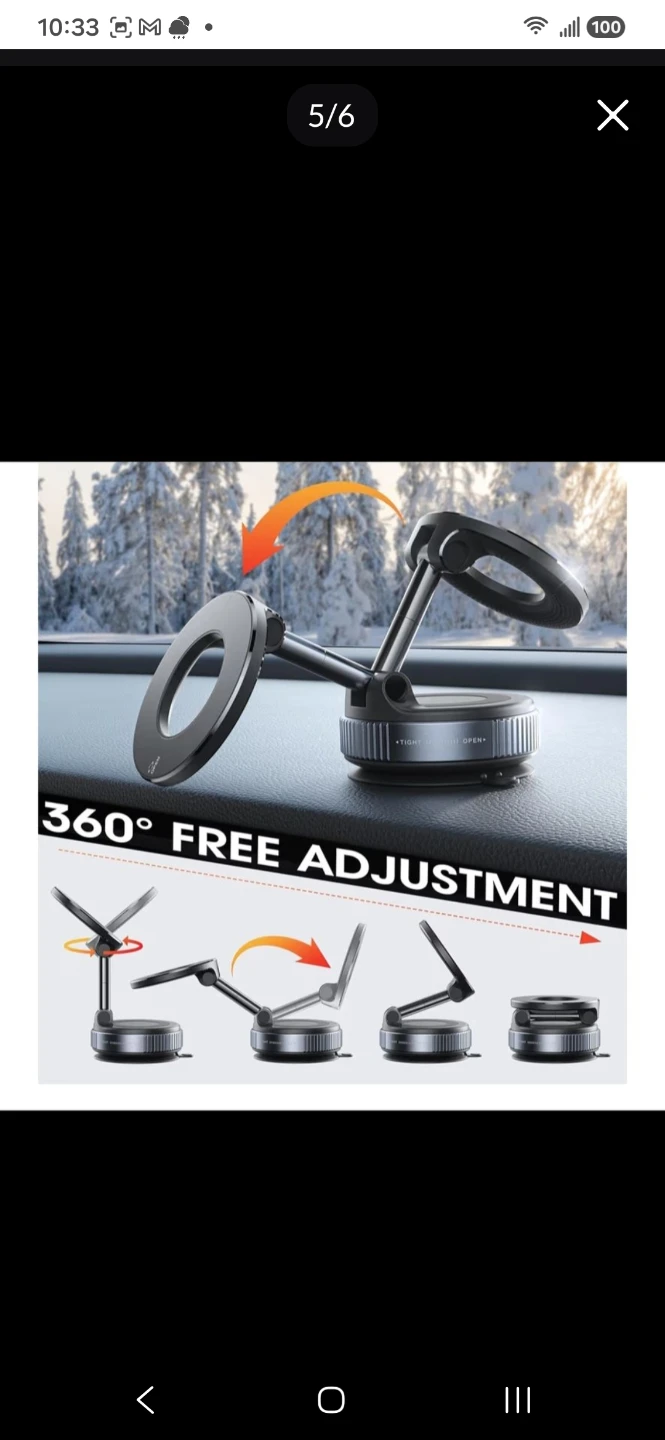 Self-Adhesive Dashboard Phone Mount - photo 2