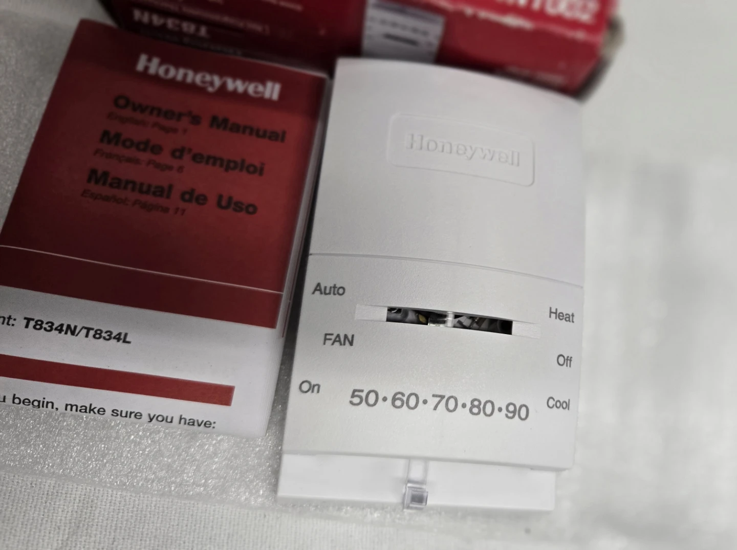 Honeywell T834N Non-Programmable Thermostat - photo 3