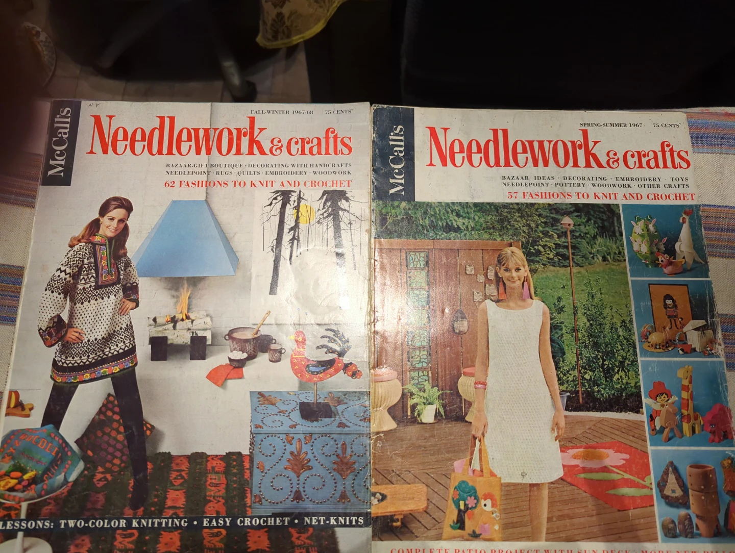 Two Vintage McCall's Needlework & Crafts Magazines